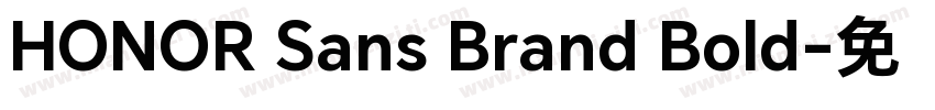 HONOR Sans Brand Bold字体转换
